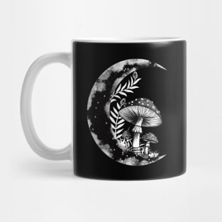 Floral Crescent Moon Mug